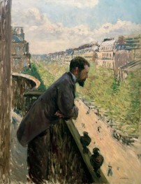 Mann auf dem Balkon, 1880 | Caillebotte