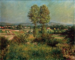 Landscape near Argenteuil, 1889 by Caillebotte | Canvas Print