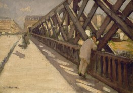 The Bridge of Europe, Preliminary Sketch, 1867 by Caillebotte | Canvas Print