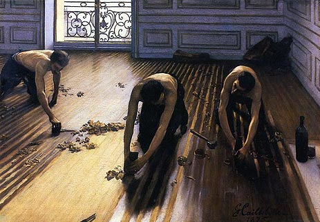 The Floor Scrapers, 1875 | Caillebotte | Giclée Leinwand Kunstdruck