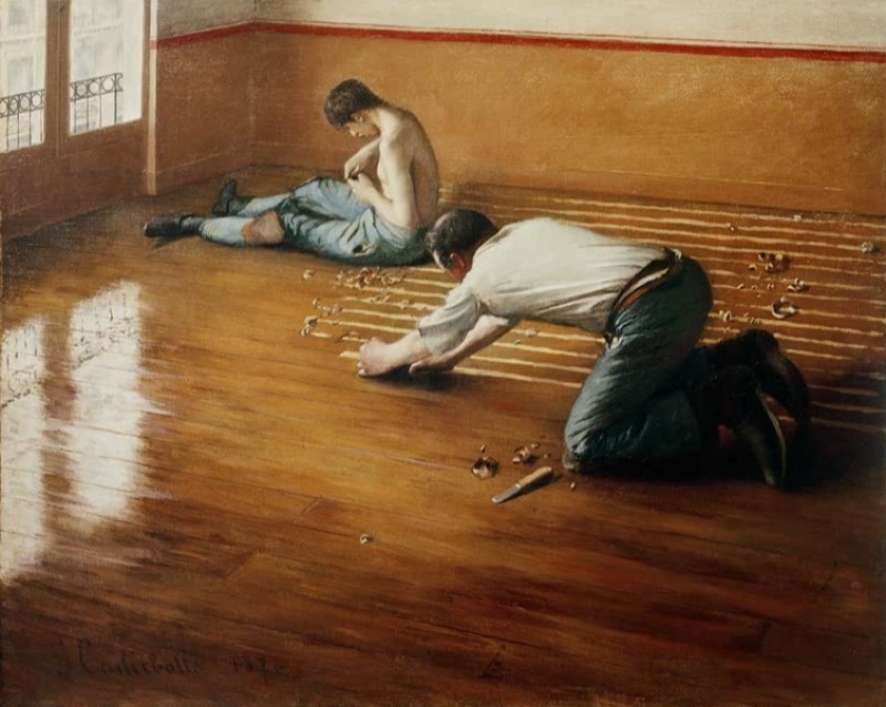 Wood Floor Planers, 1876 | Caillebotte | Giclée Canvas Print