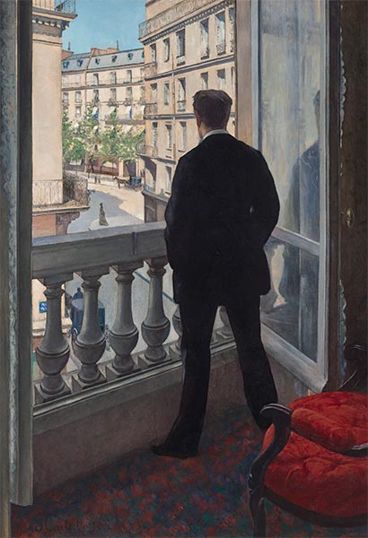 Young Man at His Window, 1876 | Caillebotte | Giclée Canvas Print