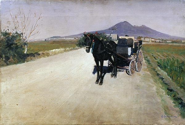 A Road near Naples, 1872 | Caillebotte | Giclée Canvas Print