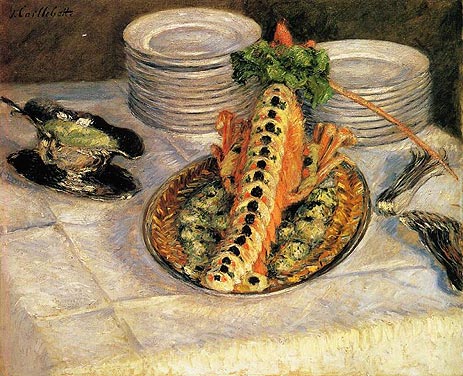 Still Life with Crayfish, c.1880/82 | Caillebotte | Giclée Canvas Print