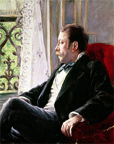 Caillebotte | Portrait of a Man, 1880 | Giclée Canvas Print