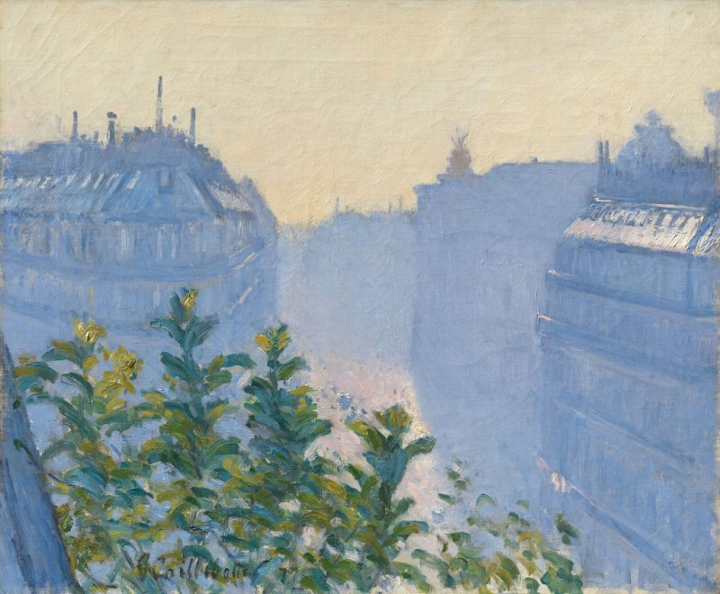 Rue Halévy, View from a Balcony, 1877 | Caillebotte | Giclée Canvas Print