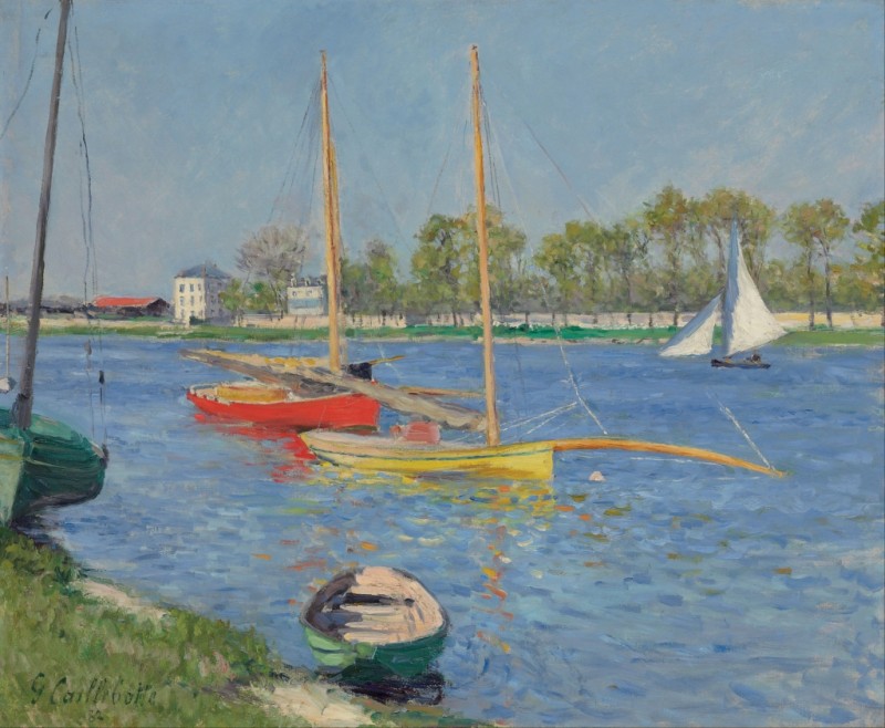 Die Seine bei Argenteuil, 1882 | Caillebotte | Giclée Leinwand-Kunstdruck