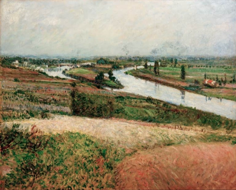 The Seine at the Tip of Épinay, c.1888 | Caillebotte | Giclée Canvas Print