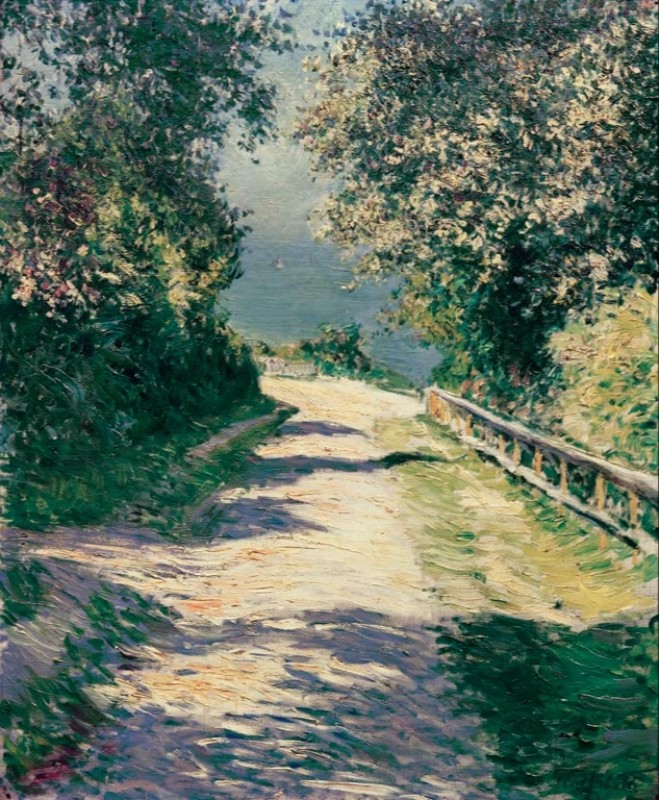 Avenue of the Villa des Fleurs, Trouville, 1883 | Caillebotte | Giclée Canvas Print