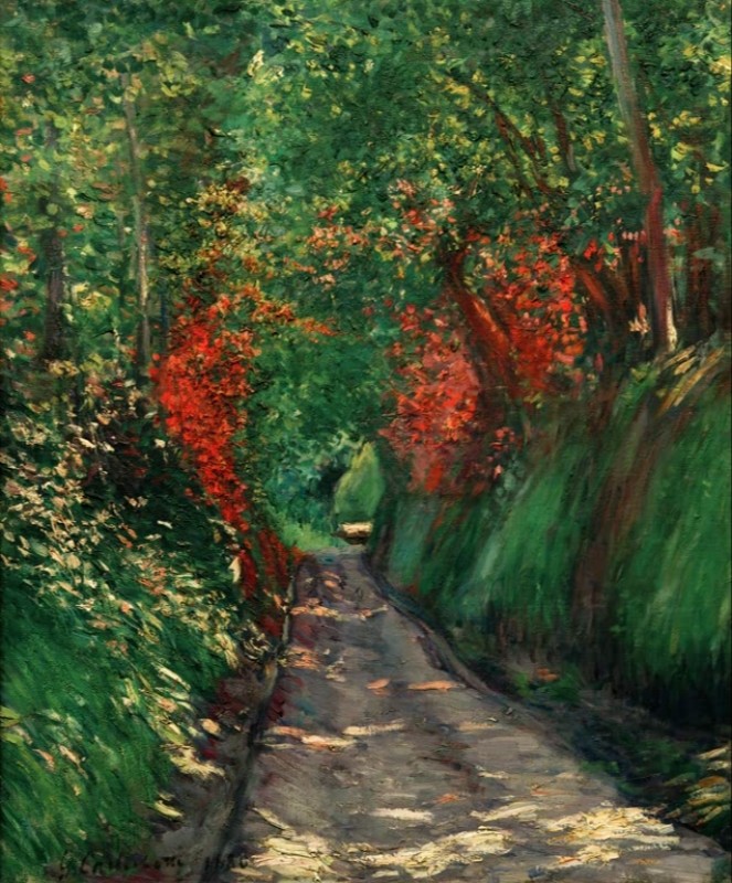 Path Under Trees, 1880 | Caillebotte | Giclée Canvas Print