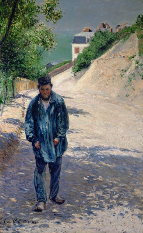 Père Magloire on the Street Between Saint-Clair and Étretat, 1884 | Caillebotte | Giclée Canvas Print