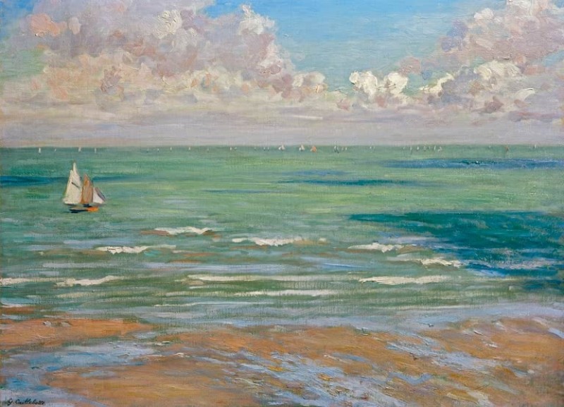 Marine, Regattas in Villers, c.1880 | Caillebotte | Giclée Canvas Print