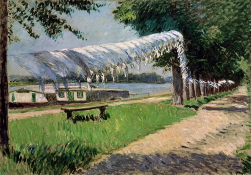 Drying Laundry At The Banks Of The Seine, Petit Gennevilliers, c.1888/92 | Caillebotte | Giclée Canvas Print