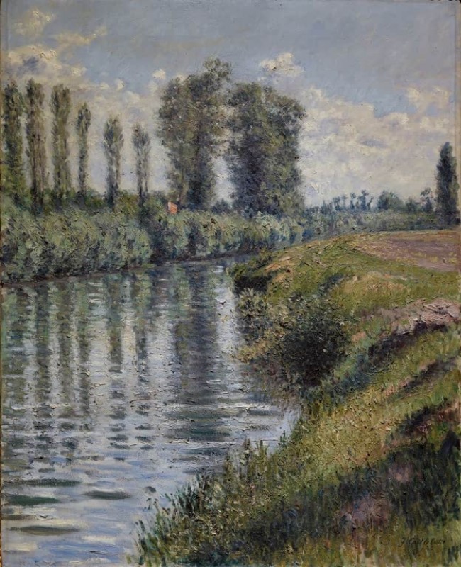 Small Branch of the Seine at Argenteuil, Effect of Sun, 1884 | Caillebotte | Giclée Canvas Print