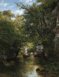 The Water Stream, La Breme | Courbet | Painting Reproduction