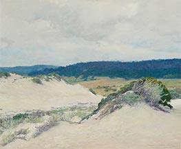 Carmel Dunes and Pebble Beach, 1918 von Guy Rose | Leinwand Kunstdruck