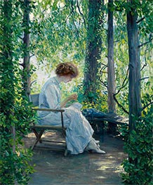 Woman Sewing | Guy Rose | Painting Reproduction