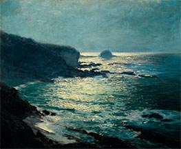 Mondschein - Arch Beach, Laguna, c.1916/19 von Guy Rose | Leinwand Kunstdruck