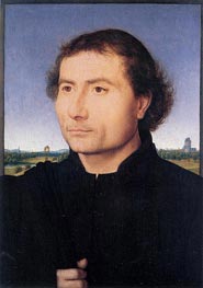 Portrait of a Man, c.1470 von Hans Memling | Leinwand Kunstdruck
