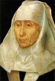 Porträt einer alten Frau, c.1468/70 von Hans Memling | Leinwand Kunstdruck