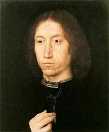 Porträt eines Mannes, c.1475/80 von Hans Memling | Leinwand Kunstdruck