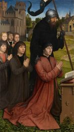 Willem Moreel with his Sons and Patron Saint, 1484 | Hans Memling