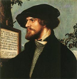 Portrait of Bonifacius Amerbach, 1519 von Hans Holbein | Leinwand Kunstdruck