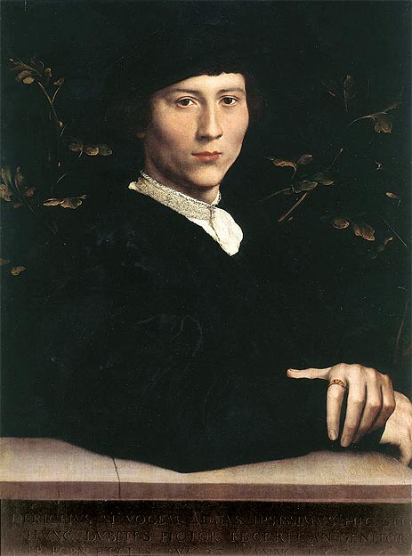 Portrait of Derich Born, 1533 | Hans Holbein | Giclée Canvas Print
