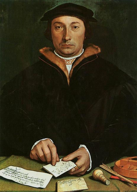 Portrait of Dirck Tybis, 1533 | Hans Holbein