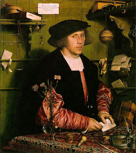 Der Kaufmann Georg Gisze, 1532 | Hans Holbein | Giclée Leinwand Kunstdruck