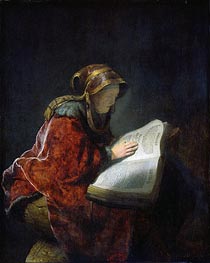 Rembrandt | The Prophetess Anna (known as Rembrandt's Mother) | Giclée Canvas Print