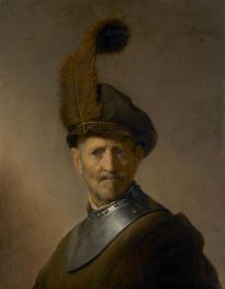 Rembrandt | An Old Man in Military Costume (Man with a Plume) | Giclée Canvas Print