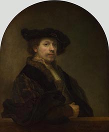 Self Portrait at the Age of 34, 1640 von Rembrandt | Leinwand Kunstdruck