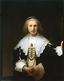 Rembrandt | Portrait of Agatha Bas | Giclée Canvas Print