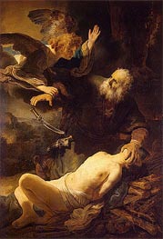 The Sacrifice of Abraham | Rembrandt | Gemälde Reproduktion