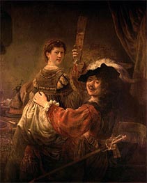 Rembrandt | Self Portrait with Saskia in the Parable of the Prodigal Son | Giclée Canvas Print