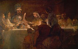 The Conspiracy of the Batavians under Claudius Civilis | Rembrandt | Gemälde Reproduktion