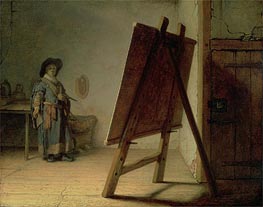 Artist in his Studio | Rembrandt | Gemälde Reproduktion