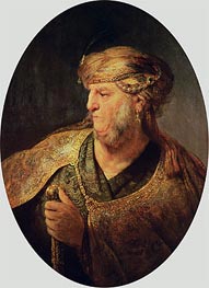 Portrait of a Man in Oriental Costume | Rembrandt | Gemälde Reproduktion