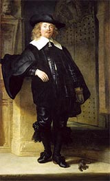 Full Length Portrait of a Standing Man | Rembrandt | Painting Reproduction