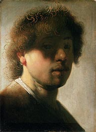 Bildnis Rembrandts mit verschatteten Augen | Rembrandt | Gemälde Reproduktion