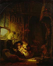 Rembrandt | The Carpenter's Shop | Giclée Canvas Print