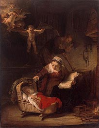 Rembrandt | Holy Family, 1645 | Giclée Canvas Print