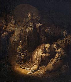Rembrandt | Adoration of the Magi, 1632 | Giclée Canvas Print