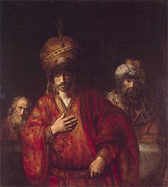 Rembrandt | Haman Recognizes His Fate | Giclée Canvas Print