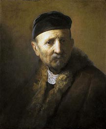 Rembrandt | Study of a Man's Head | Giclée Canvas Print