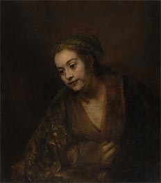 Rembrandt | Hendrickje Stoffels, c.1650/60 | Giclée Canvas Print