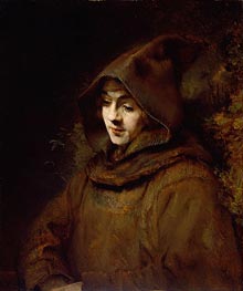 Titus van Rijn in a Monk's Habit | Rembrandt | Gemälde Reproduktion