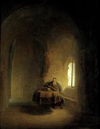 Philosopher Reading | Rembrandt | Painting Reproduction