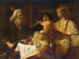 Abraham and the Three Angels | Rembrandt | Painting Reproduction